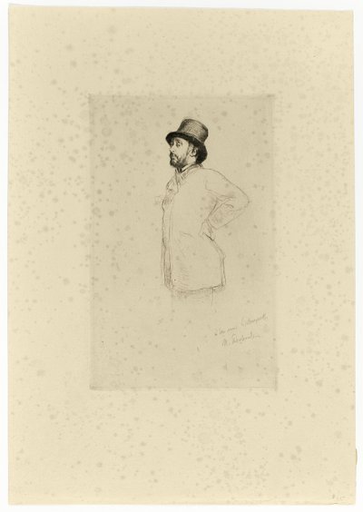 Edgar Degas, debout - Marcellin Gilbert Desboutin