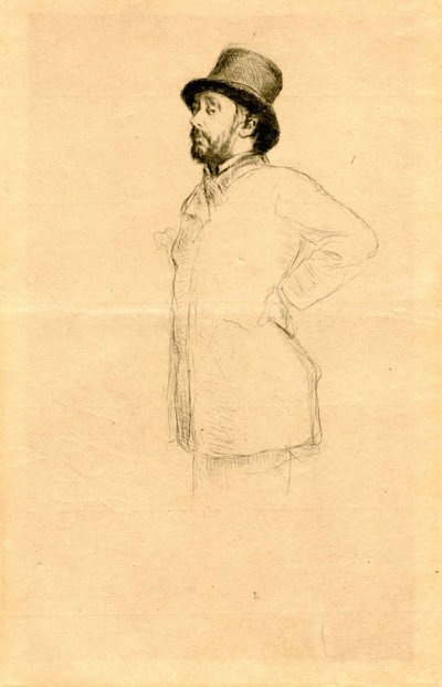 Edgar Degas au chapeau - Marcellin Gilbert Desboutin