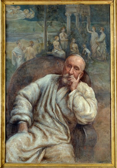 Portrait du peintre Pierre Cecil Puvis de Chavanne. Peinture de Marcellin Gilbert Desboutins - Marcellin Gilbert Desboutin