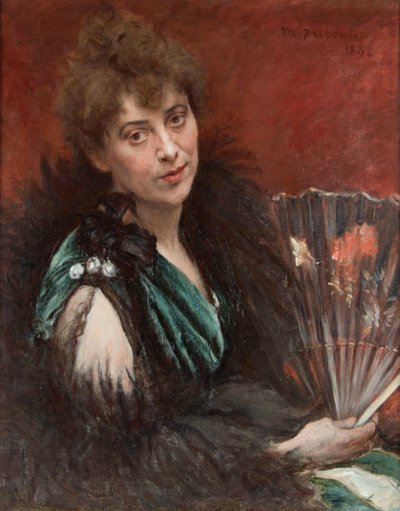 Femme avec éventail, 1892 - Marcellin Gilbert Desboutin