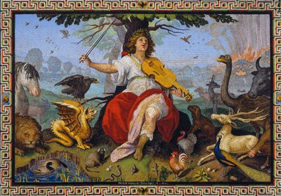 « Orphée » mosaïque par Marcello Provenzale (1577-1639) 1618 - Marcello Provenzale