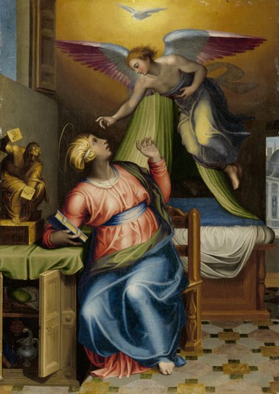 Annonciation à la Vierge - Marcello Venusti (circle of)