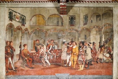 Scène de chasse (détail) - Marcello or Romani Girolamo (Romanino) (c.1485 c.1566) (attr.to) Fogolino