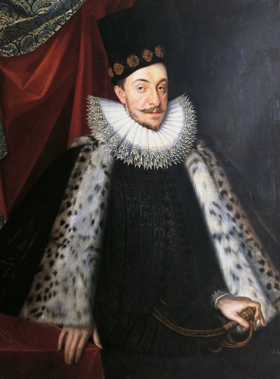 Portrait de Sigismond III Vasa, roi de Suède et de Pologne, par Martin Kober - Marcin Kober