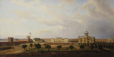 Vue intérieure de la forteresse d