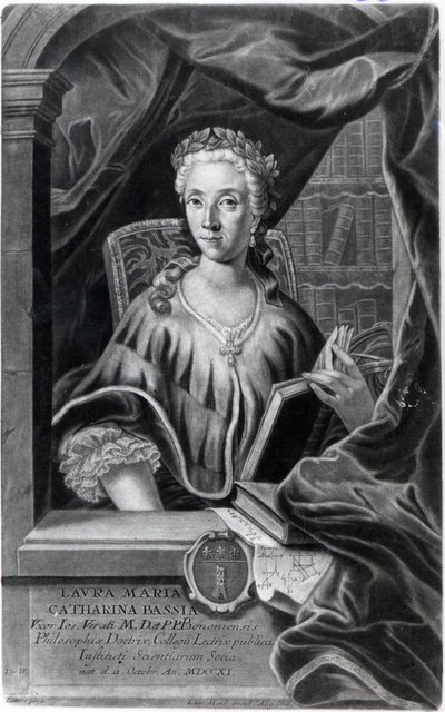 Laura Maria Caterina Bassi, gravée par Johann Jakob Haid - Marco Alvise Pitteri