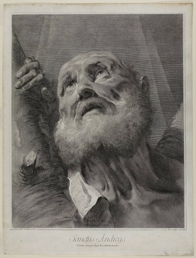 Saint André, de La Sainte Famille et les douze apôtres - Marco Alvise Pitteri