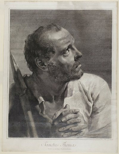 Saint Thomas, extrait de La Sainte Famille et les douze apôtres - Marco Alvise Pitteri