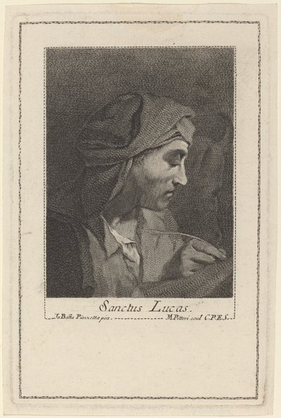Saint Luc - Marco Alvise Pitteri after Giovanni Battista Piazzetta