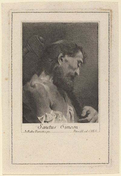 Saint Siméon - Marco Alvise Pitteri after Giovanni Battista Piazzetta