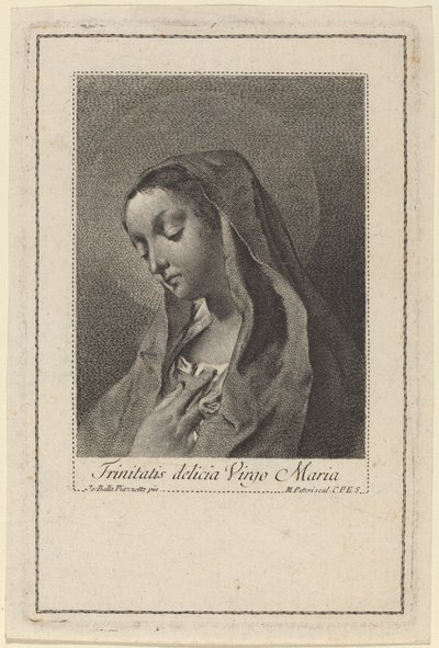 Trinitatis delicia Virgo Maria - Marco Alvise Pitteri after Giovanni Battista Piazzetta
