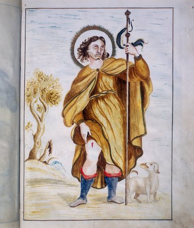 Illumination de la "Bolla della Agregazione auta dalla Venerabile Archiconfraternita di San Rocco à Rome" - Marco Antonio Binarelli