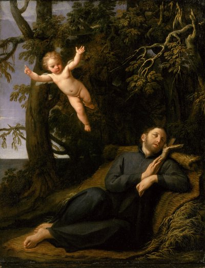 Saint François de Sales (1567-1622) dans le désert, vers 1700-10 - Marcantonio Franceschini
