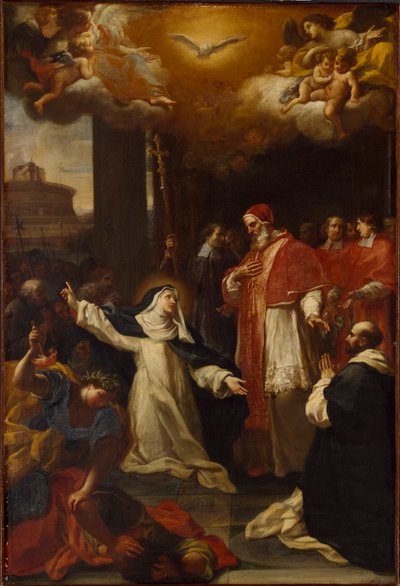 Sainte Catherine implorant le pape Grégoire XI de revenir d