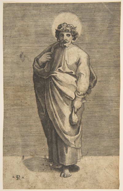 Saint Matthieu tenant une bourse, ca. 1515-27 - Marco Dente