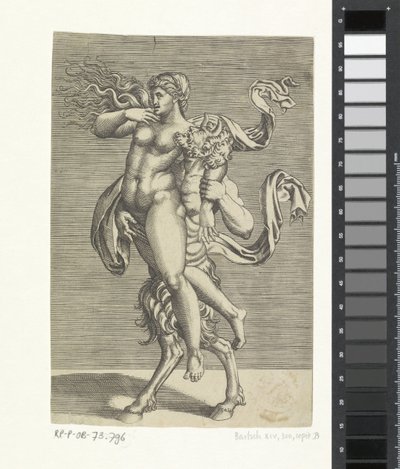 Satyre et nymphe - Marco Dente