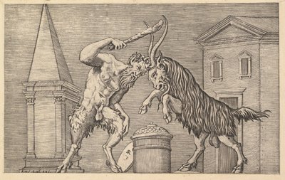 Speculum Romanae Magnificentiae: Un satyre et un bélier s