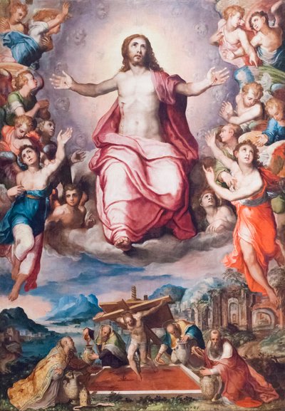 La Presse Mystique et le Christ en Gloire - Marco Pino