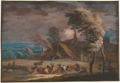 Un paysage orageux - Marco Ricci