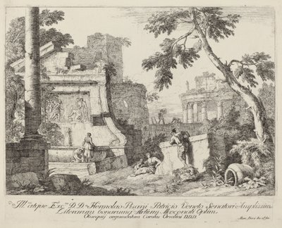 Paysage avec ruines - Marco Ricci