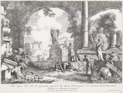 Paysage avec ruines - Marco Ricci