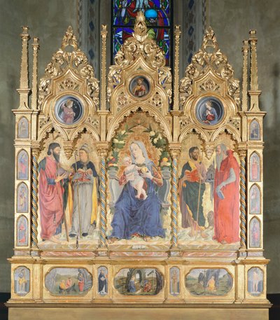 Retable avec la Vierge à l