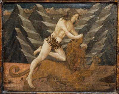 Cassone avec scène de bataille et scènes des travaux d