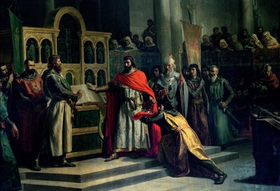Le Serment de Santa Gadea, El Cid Campeador fait prêter serment à Alphonse VI, roi de Castille, qu