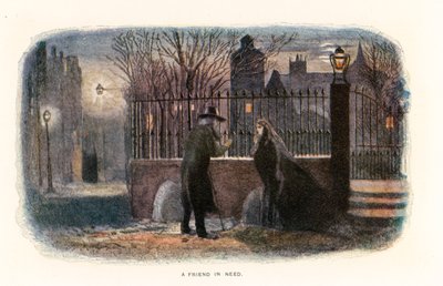 Illustration pour Our Mutual Friend (lithographie couleur) - Marcus (after) Stone