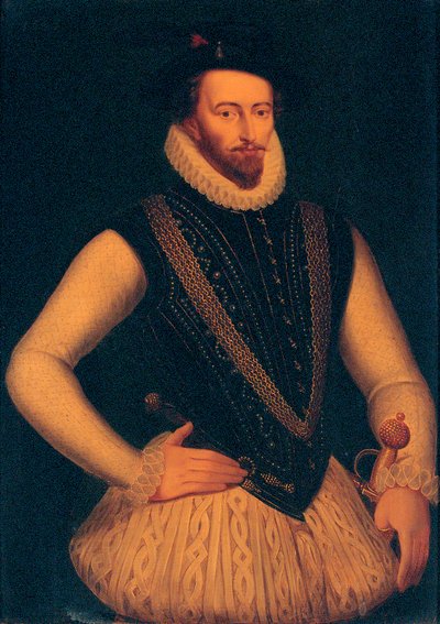 Portrait de Sir Walter Raleigh - Marcus Gheeraerts