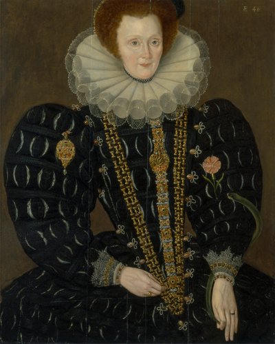 Une femme appelée Lady Elizabeth Knightley - Marcus Gheeraerts the Younger