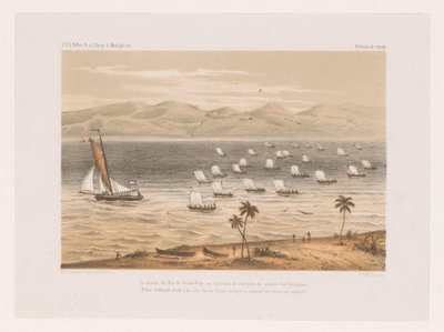 Départ du roi de Nossi-Faly pour les funérailles de son père (Reis van François P.L. Pollen naar Madagaskar) - Marcus Jacob Goedkind