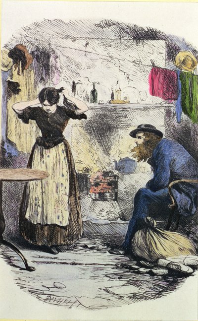 Pleasant Riderhood et John Harmon, illustration de 