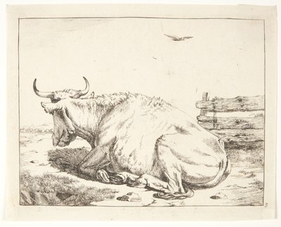 Vache couchée - Marcus de Bye