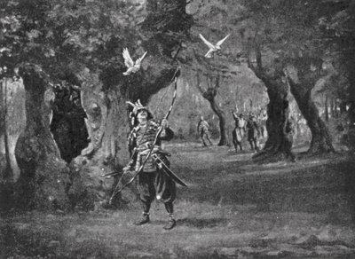 Un incident dans la "guerre des roses" japonaise (litho) - Margaret (after) Dovaston