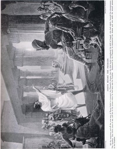Joseph devant Pharaon, vers 1920 (lithographie) - Margaret Dovaston