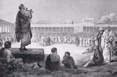 Tournée de Néron en Grèce en 66 après J.-C., illustration tirée de "Hutchinson
