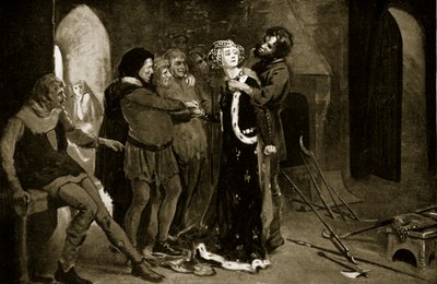 La "Fair Maid of Kent" embrassée par des insurgés, illustration tirée de "Hutchinson