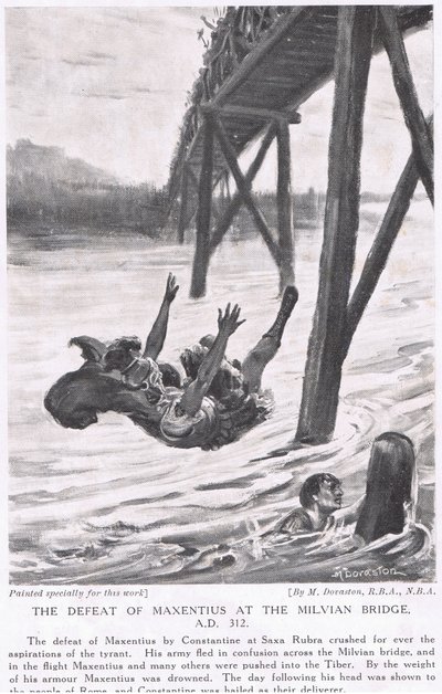 La défaite de Maxence au pont Milvius en 312 après J.-C. - Margaret Dovaston