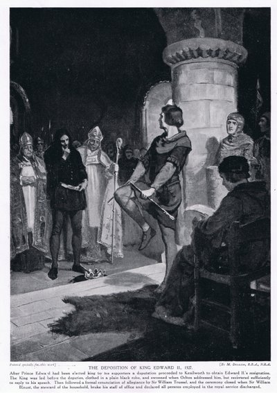 La déposition du roi Édouard II AD1327 - Margaret Dovaston