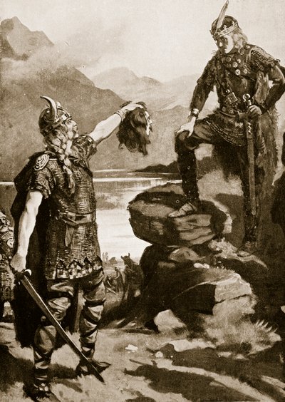 La tête de Donald Macwilliam présentée à Alexandre II, illustration tirée de "Hutchinson