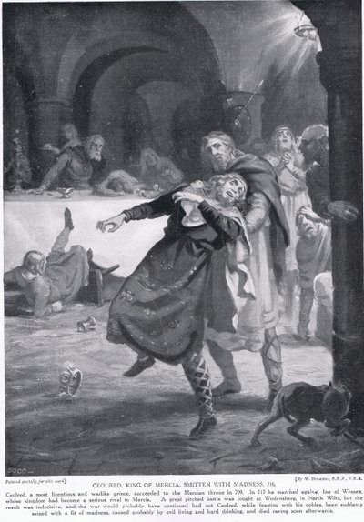 La folie du roi Ceolred de Mercie AD 716 - Margaret Dovaston