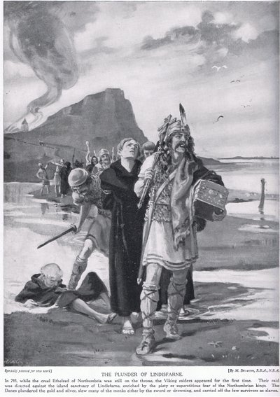 Le pillage de Lindisfarne AD793 - Margaret Dovaston