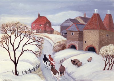 Ramener les vaches à la maison dans la neige - Margaret Loxton
