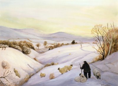 Moutons sur la crête - Margaret Loxton