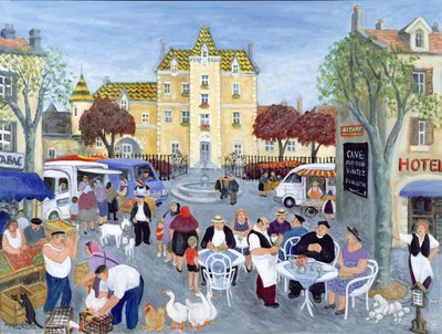 Place de la ville en Bourgogne - Margaret Loxton