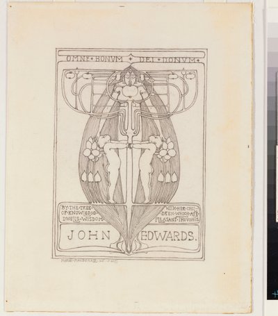 Conception pour un ex-libris - Margaret MacDonald Mackintosh