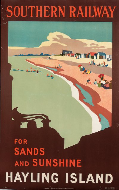 Hayling Island, affiche publicitaire pour Southern Railway - Margaret MacDonald Mackintosh