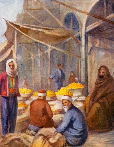 Au bazar aux fruits, Damas - Margaret Thomas