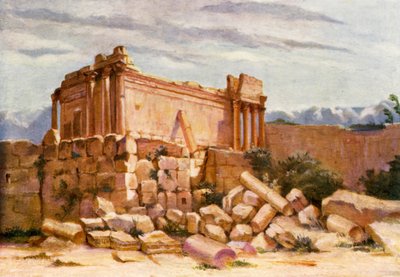 Le Petit Temple, Baalbek, extérieur - Margaret Thomas